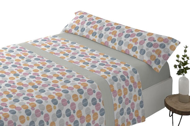 Juego de sábanas tres piezas cama de 90cm celara gris donegal