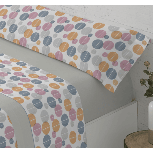 Conjunto de lençóis de três peças 150cm Celara Donegal Gris