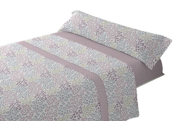 Juego de sábanas tres piezas cama de 105cm slen rosa donegal