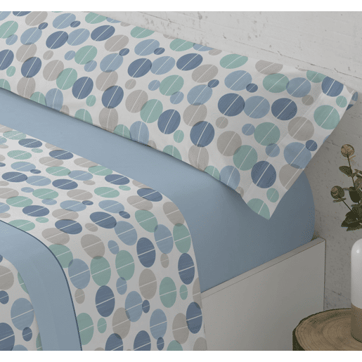 Conjunto de lençóis de três peças 105cm Celara Donegal Azul