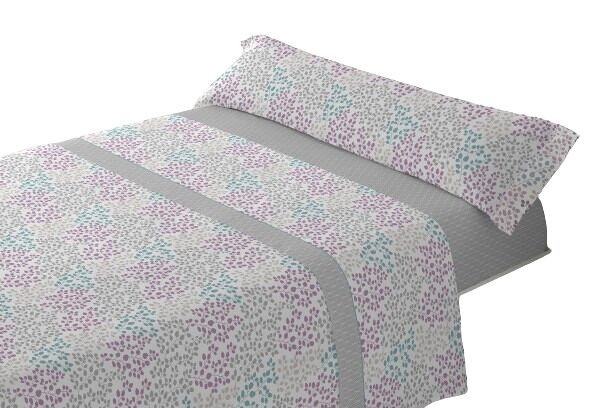 Juego de sábanas tres piezas cama de 105cm slen gris donegal