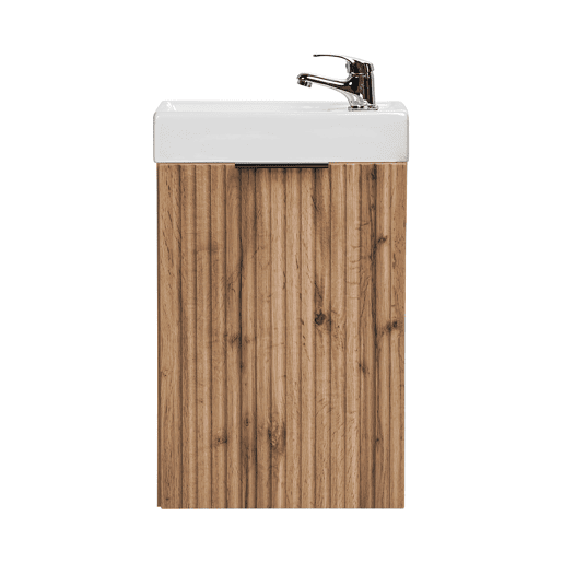 Móvel de lavatório 40cm 1 porta Adriel Wood
