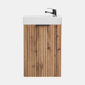 Móvel de lavatório 40cm 1 porta Adriel Wood