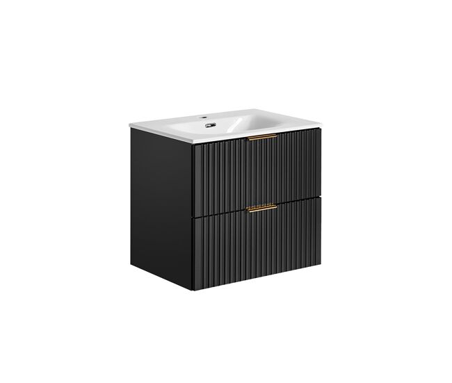 Mueble lavabo individual 60cm adriel negro