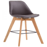 Taburete Metz Simil cuero Marrón 56X48X112 cm