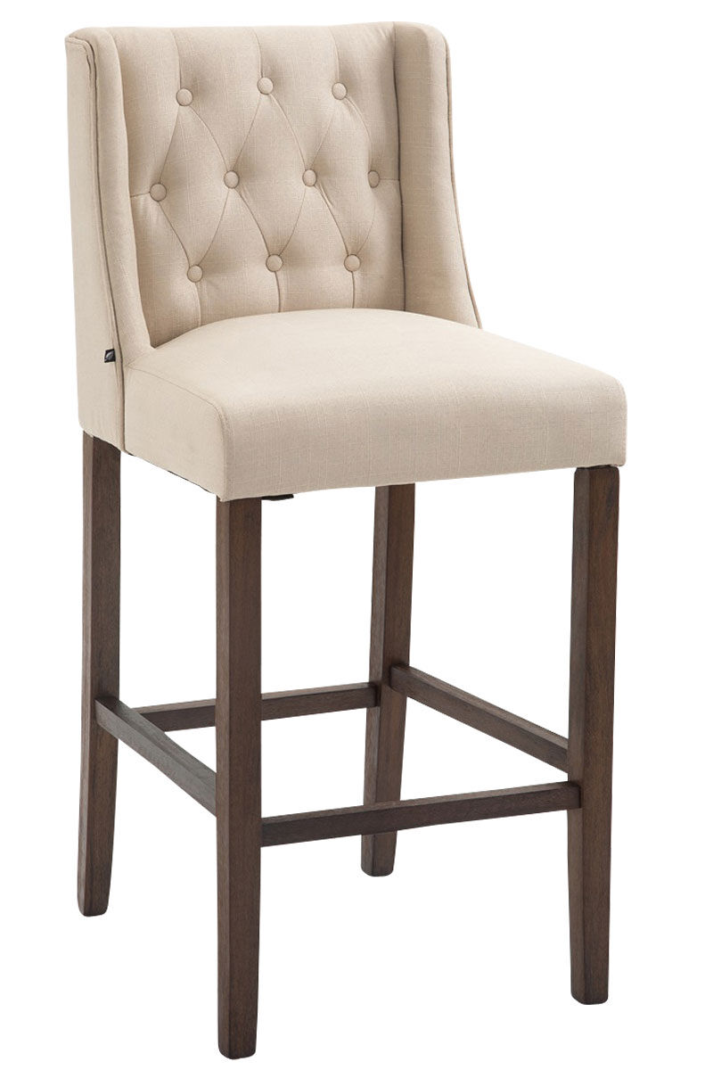 Taburete cassandra tapizado en tela 51x56x111 cm