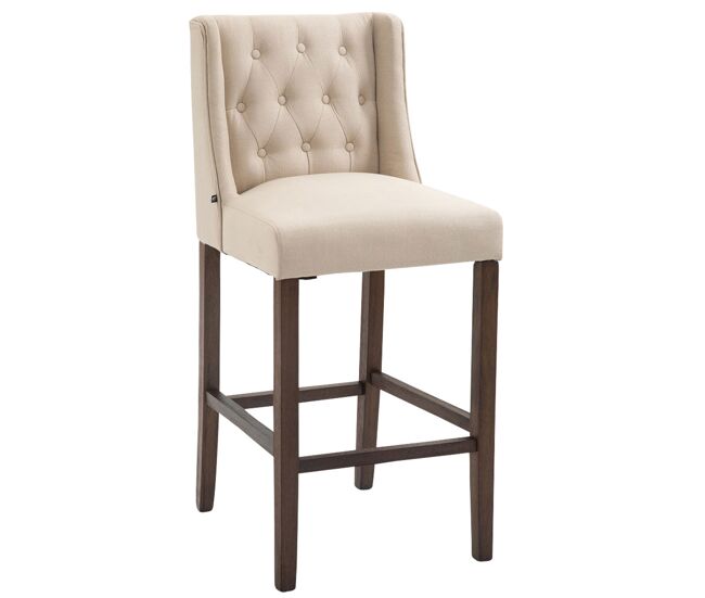 Taburete cassandra tapizado en tela 51x56x111 cm