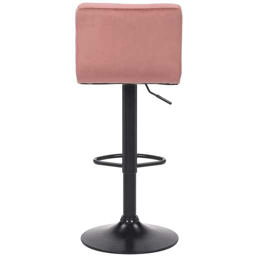 Taburete Feni En Terciopelo Rosado 40X40X85 cm