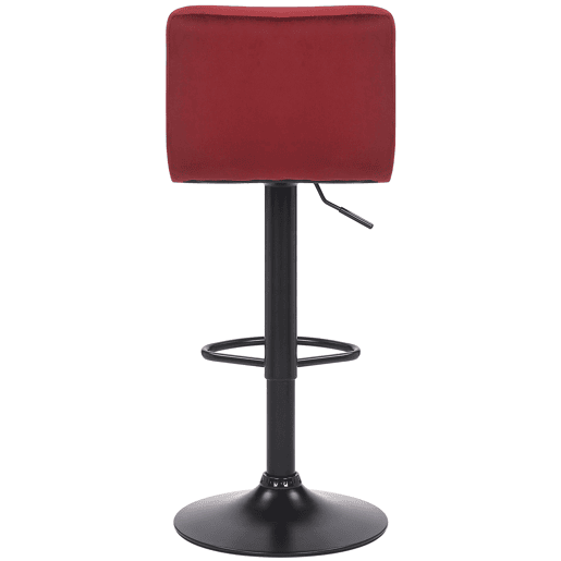 Taburete Feni En Terciopelo Rojo 40X40X85 cm