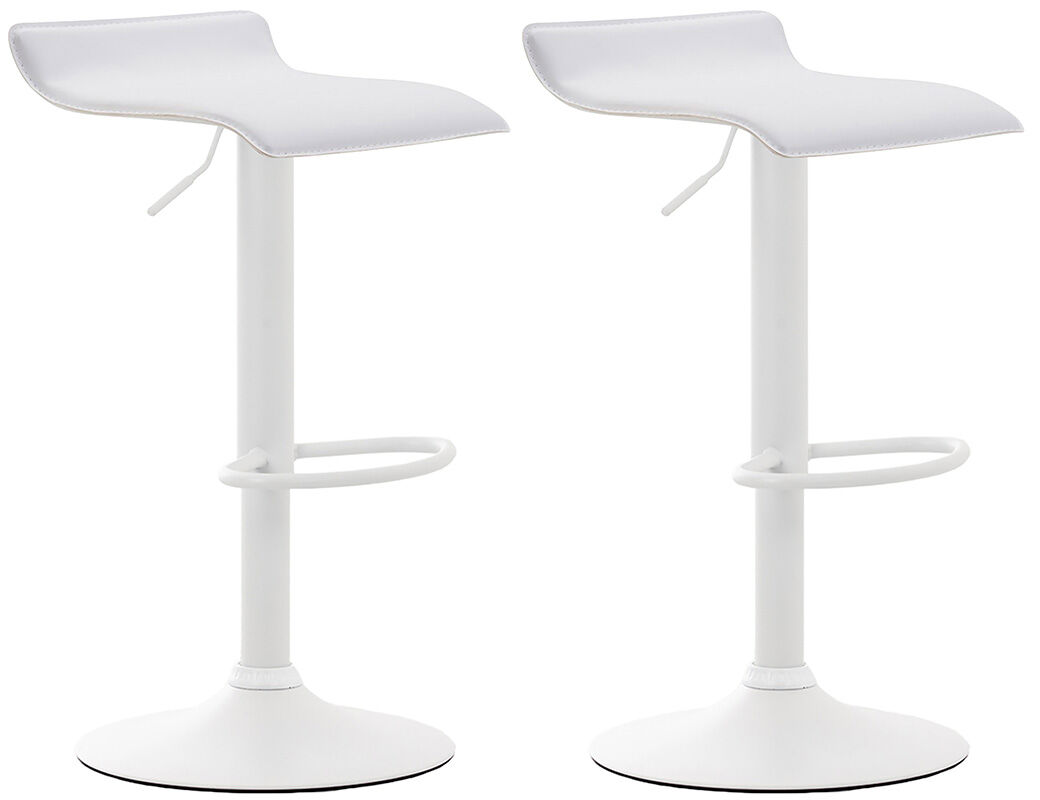 Set de 2 taburetes dyn v2 en simil cuero 39x36x63-84 cm