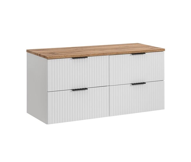 Mueble bajo lavabo 120cm encimera adriel blanco