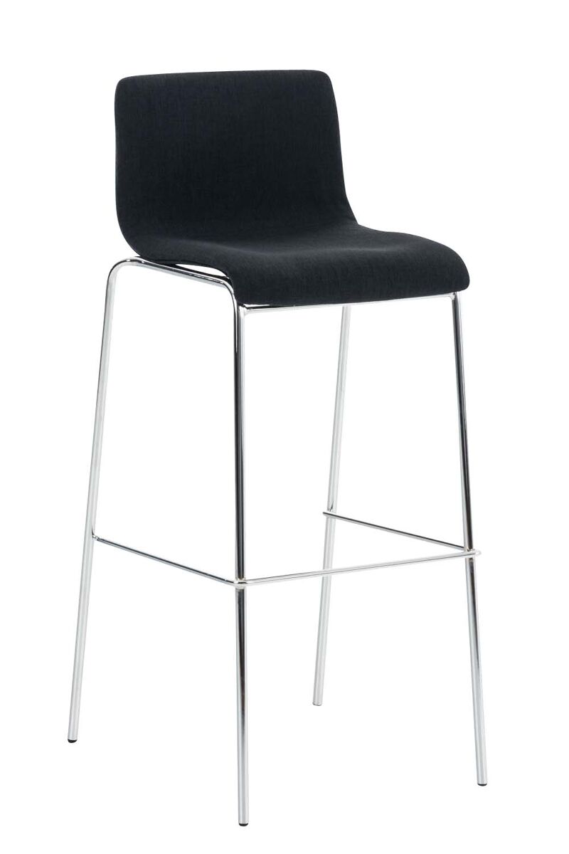Taburete hoover en tela & base de 4 patas 48x43x100 cm