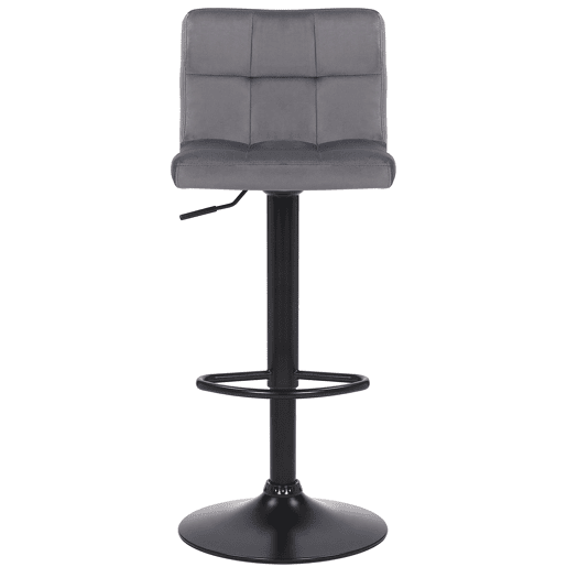 Taburete Feni En Terciopelo Gris 40X40X85 cm