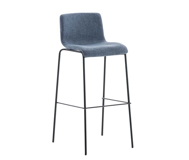 Taburete hoover en tela & base de 4 patas 48x43x100 cm