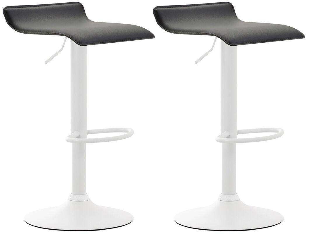 Set de 2 taburetes dyn v2 en simil cuero 39x36x63-84 cm