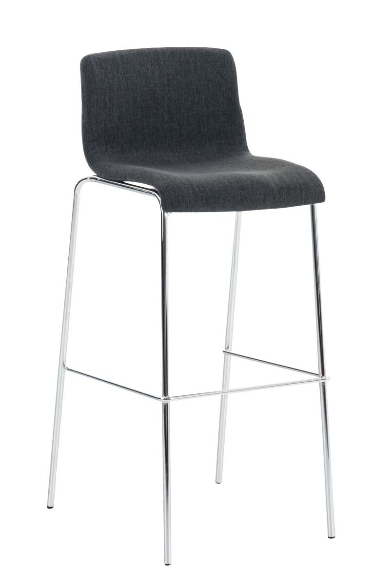 Taburete hoover en tela & base de 4 patas 48x43x100 cm