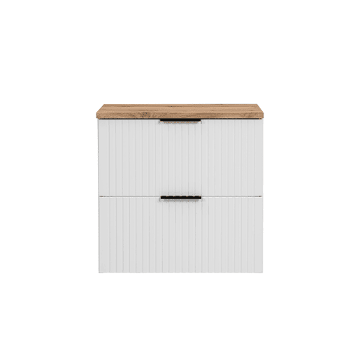Móvel sob lavatório 60cm plano de toilette Adriel Branco