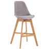 Taburete Cannes en Terciopelo Gris 56X48X112 cm
