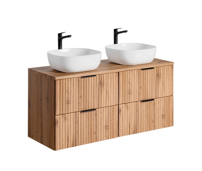 Mueble doble lavabo 120cm adriel madera