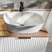 Conjunto mueble lavabo individual 2 nichos y columna Adriel 80 Conjunto mueble lavabo individual 2 nichos y columna Adriel 80 Blanco