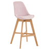 Taburete Cannes en Terciopelo Rosado 56X48X112 cm