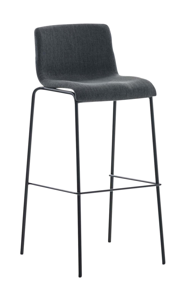 Taburete hoover en tela & base de 4 patas 48x43x100 cm