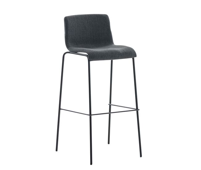 Taburete hoover en tela & base de 4 patas 48x43x100 cm