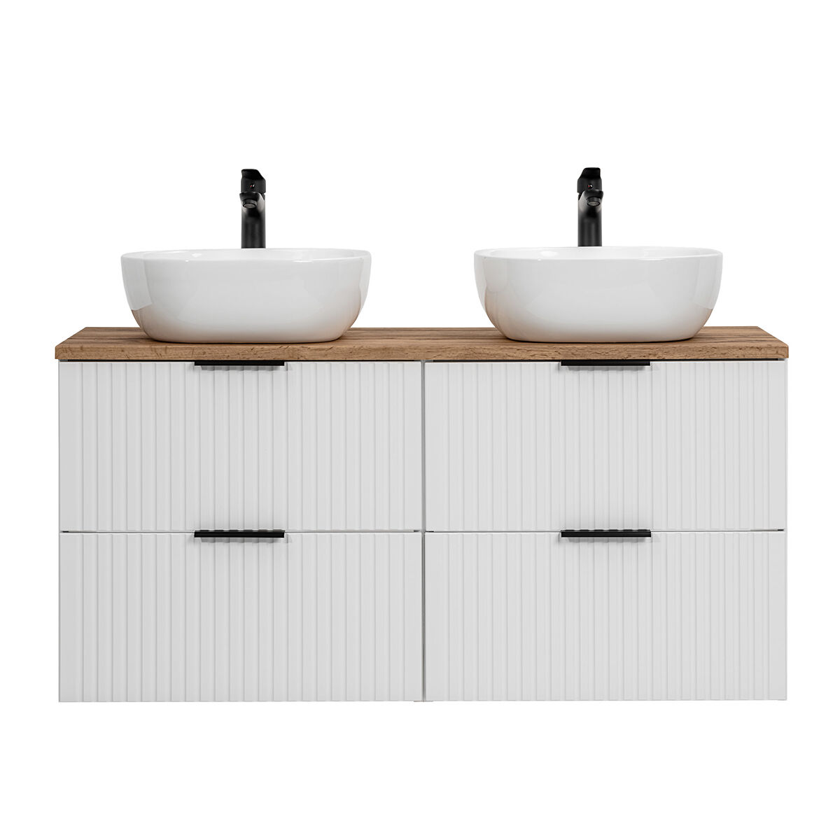 Mueble doble lavabo 120cm adriel blanco