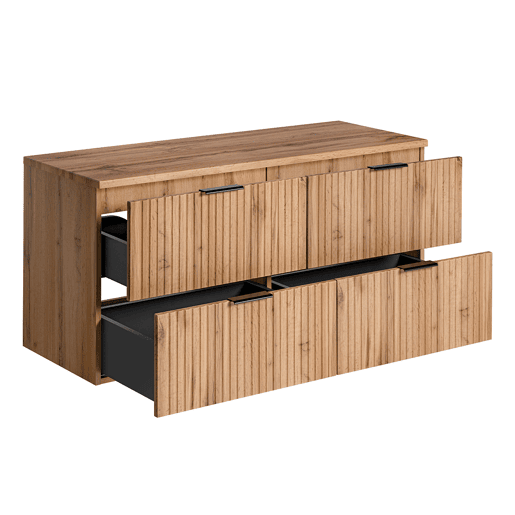 Móvel sob lavatório 120cm plano de toilette Adriel Madeira