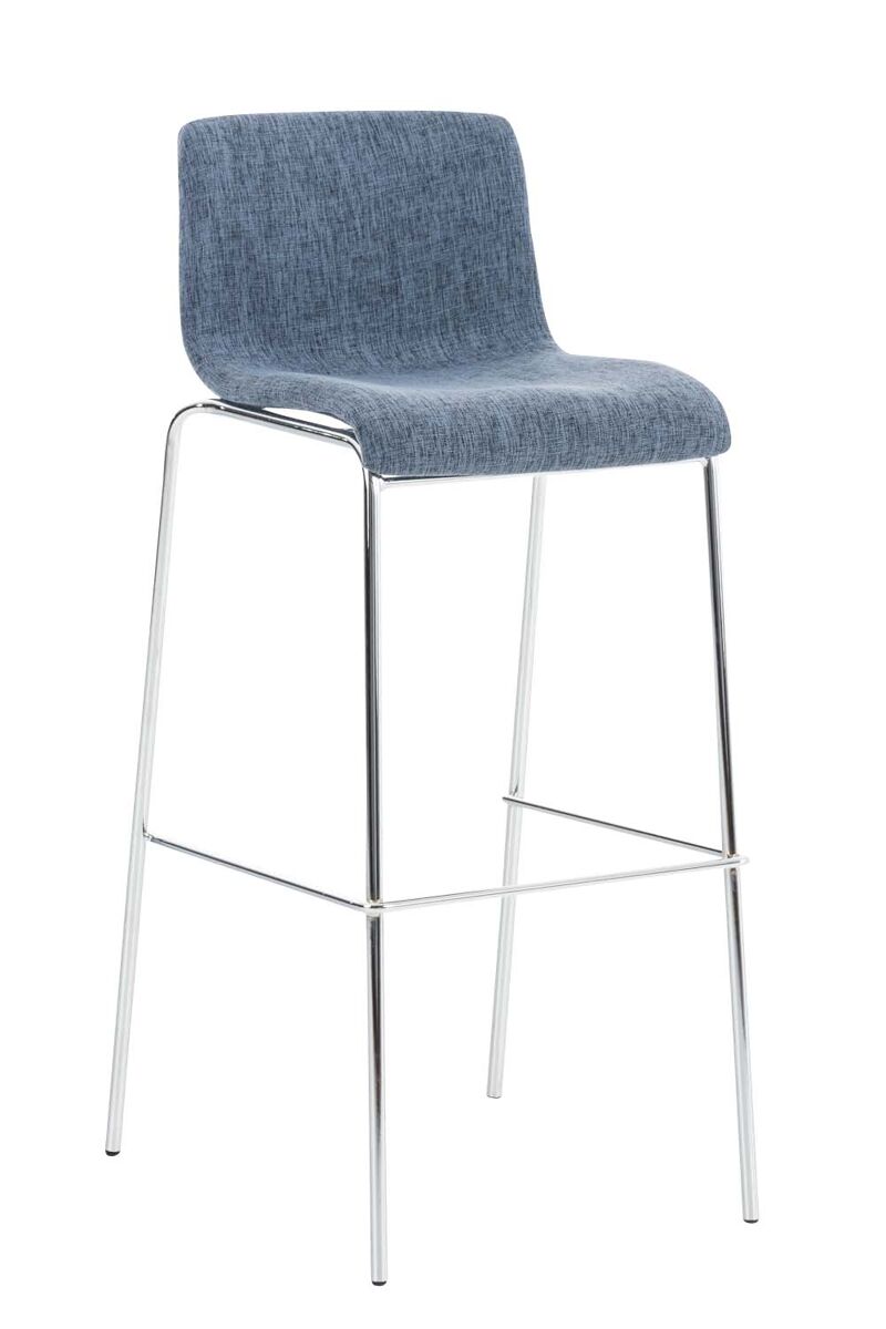 Taburete hoover en tela & base de 4 patas 48x43x100 cm
