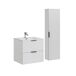 Conjunto mueble lavabo individual encastrado y columna Adriel 60 Conjunto mueble lavabo individual encastrado y columna Adriel 60 Beige