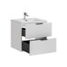 Conjunto mueble lavabo individual encastrado y columna Adriel 60 Conjunto mueble lavabo individual encastrado y columna Adriel 60 Beige