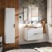 Conjunto mueble lavabo individual y columna Adriel 80 Conjunto mueble lavabo individual y columna Adriel 80 Beige