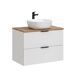 Conjunto mueble lavabo individual y columna Adriel 80 Conjunto mueble lavabo individual y columna Adriel 80 Beige