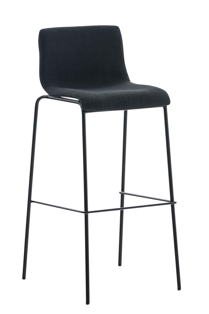 Taburete hoover en tela & base de 4 patas 48x43x100 cm