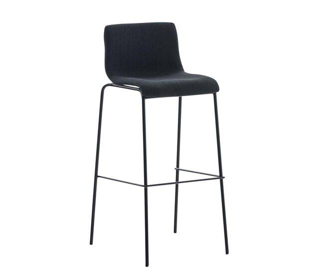 Taburete hoover en tela & base de 4 patas 48x43x100 cm