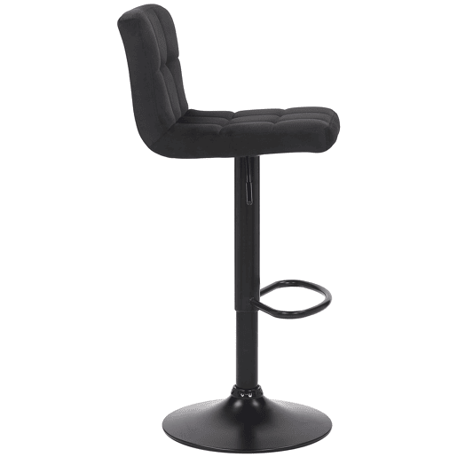Taburete Feni En Terciopelo Negro 40X40X85 cm