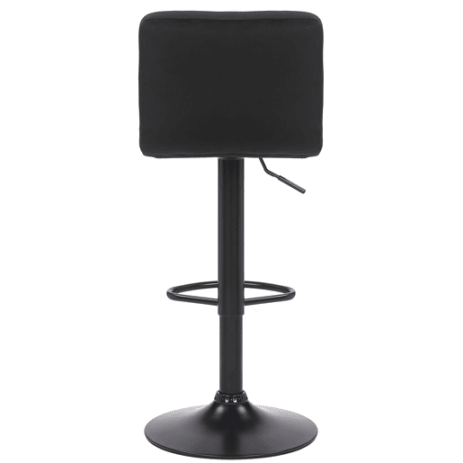 Taburete Feni En Terciopelo Negro 40X40X85 cm