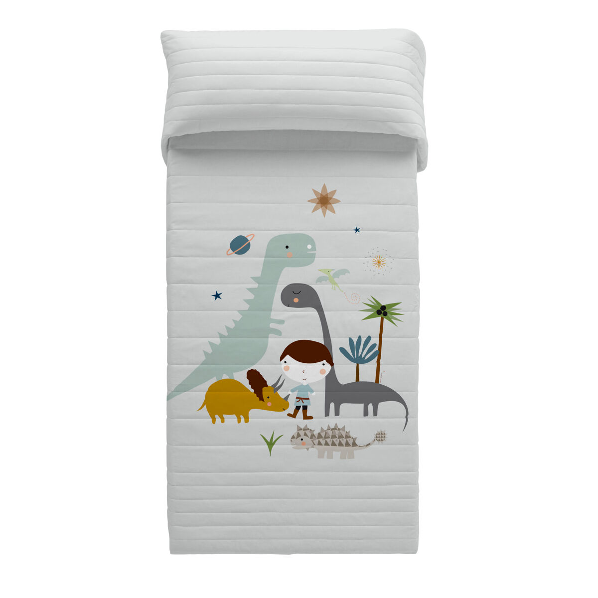 COLCHA BOUTI REVERSIBLE DINOS