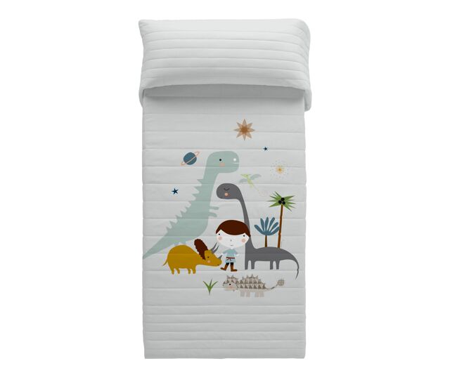 Colcha bouti reversible dinos 180x260 cm
