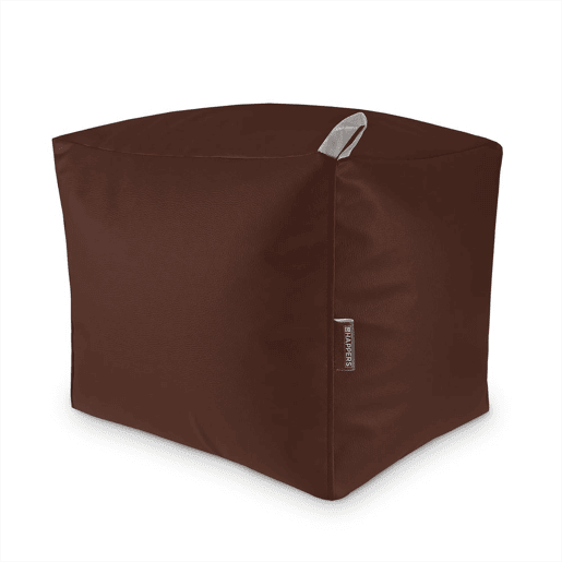 Quadrados Puff Leatherette Outdoor Brown Happers HAPPERS