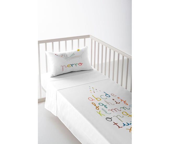Juego de sábana cuna/maxicuna abcd a cuna 60 cm