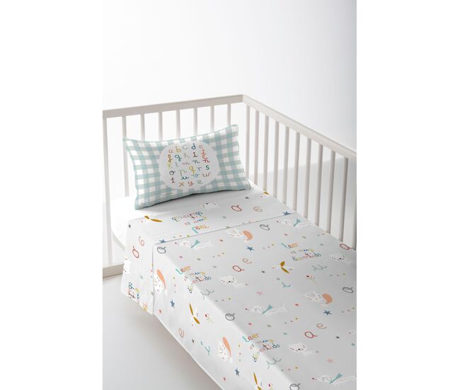 Juego de sábana cuna/maxicuna abcd b cuna 60 cm