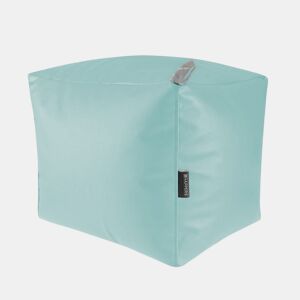 Puff Cuadrado Polipiel Exterior Azul Cielo Happers HAPPERS