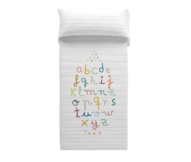 Colcha bouti reversible abcd 200x260 cm