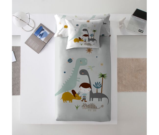 Funda nórdica reversible dinos