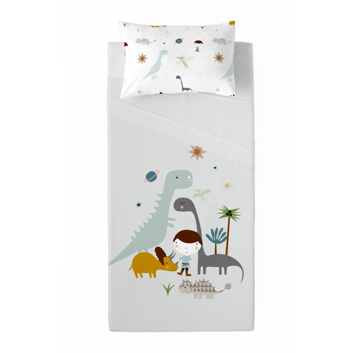 Juego de sábanas dinos a cama 105