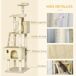 Árbol para Gato Tablero Madera Aglomerado, Felpa y Sisal PawHut Árbol para Gato Tablero Madera Aglomerado, Felpa y Sisal PawHut Beige