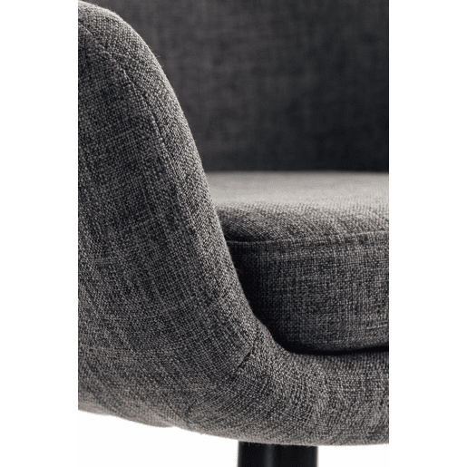Taburete de barra Grant tela Gris oscuro 46X55X99 cm