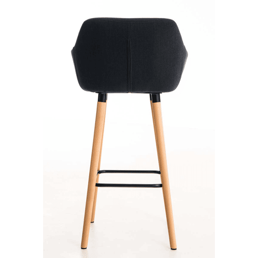 Taburete de barra Grant tela Negro 46X55X99 cm
